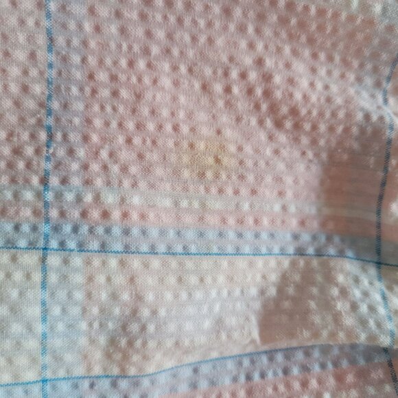 Miss Elaine Womens Zip Front Quilted Robe Medium Pink Plaid Embroidered Floral 3 - Picture 7 of 7